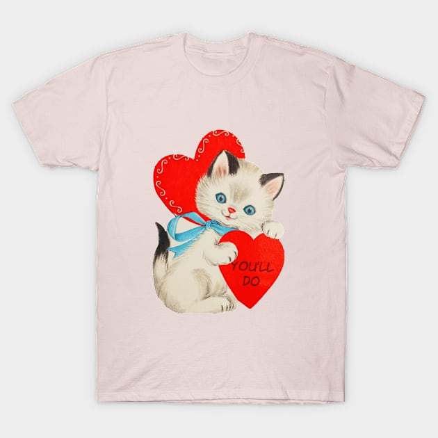 Valentine Default Kitten T-Shirt by Eugene and Jonnie Tee's